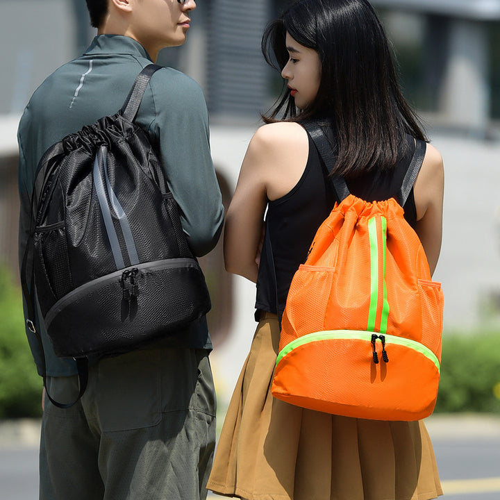 Lightweight Drawstring Sports Backpack Bowlift