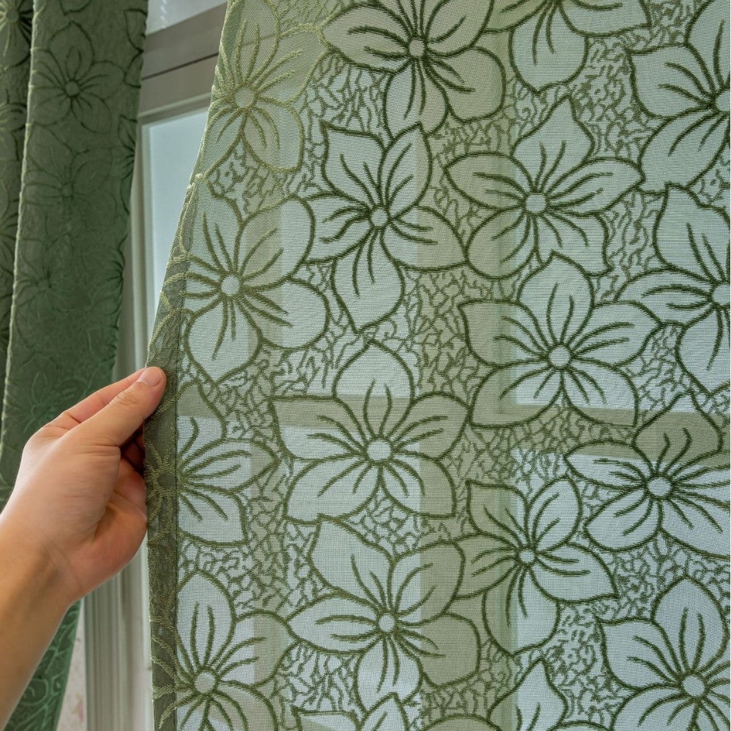 WoFloral Lace Curtain Bowlift