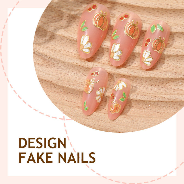 Elegant decorated artificial nail set Bowlift