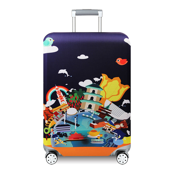 Abstract Art Hard Shell Suitcase Bowlift