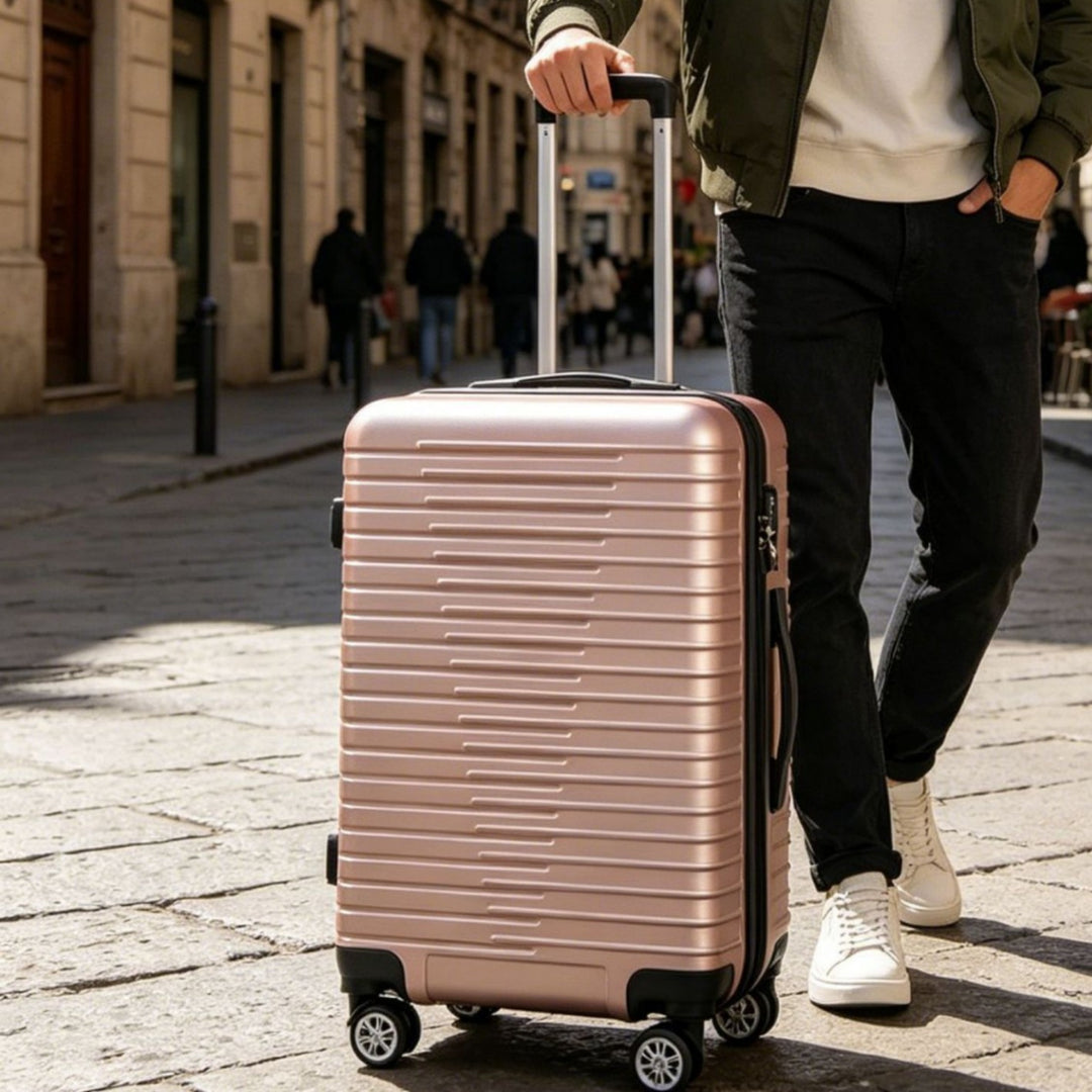 Unisex Sleek Multi-Functional Hard Shell Luggage Bowlift