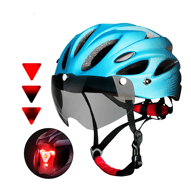 Cycling Safety Helmet with Integrated LED Lights Bowlift