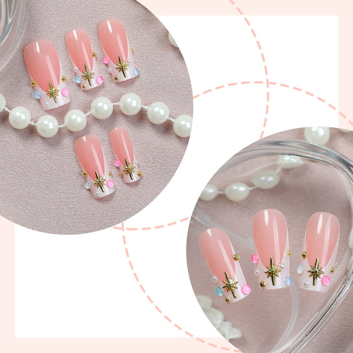 Decorative Press-On Nails with 3D Accents Bowlift