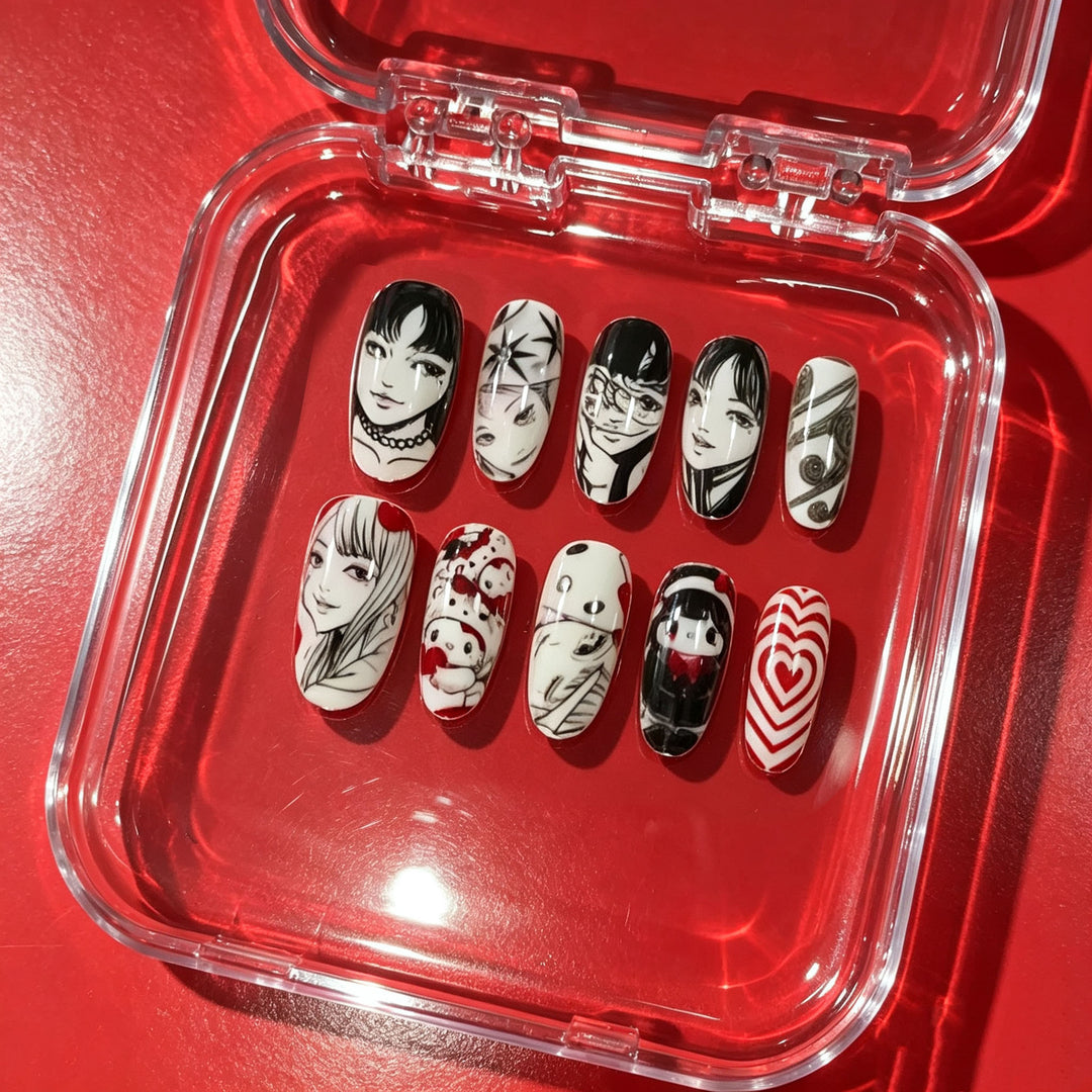 Unique Artistic Character Nail Set Bowlift