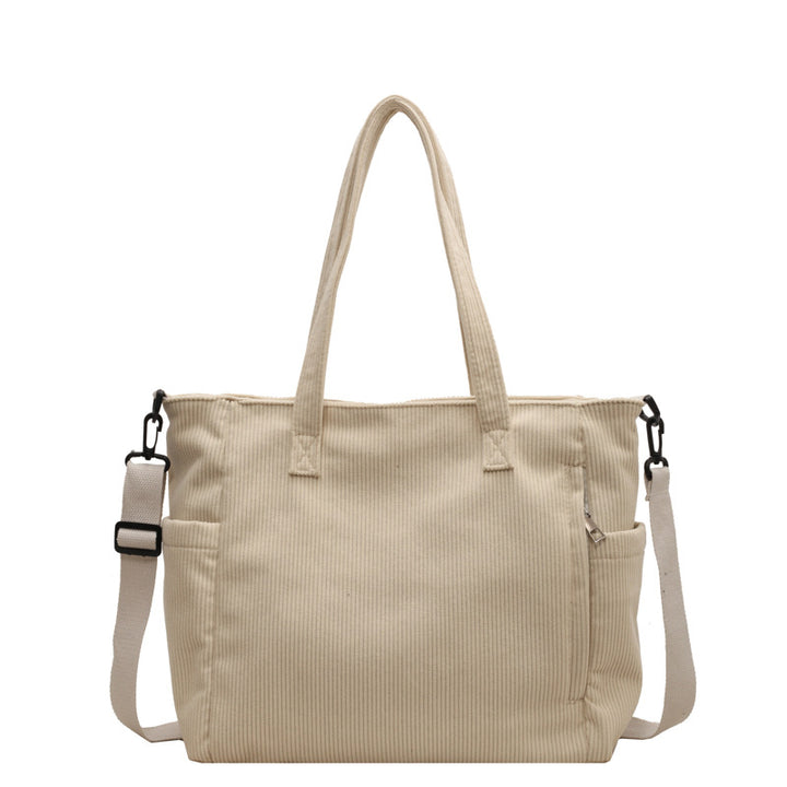 Textured Multi-Pocket Travel Tote Bowlift