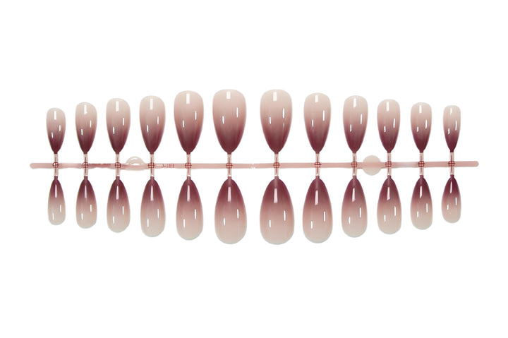 Acrylic nail set in stylish ombre design Bowlift