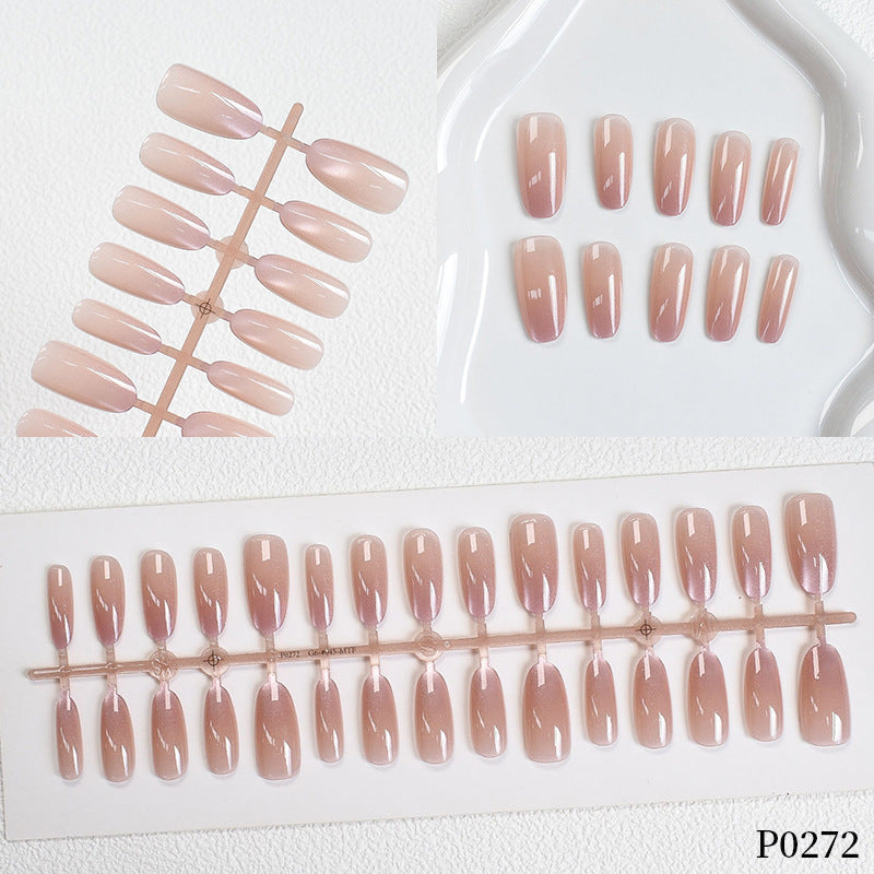 Ombre Glitter Press-On Nails Bowlift