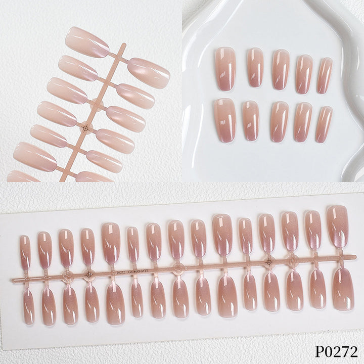 Ombre Glitter Press-On Nails Bowlift