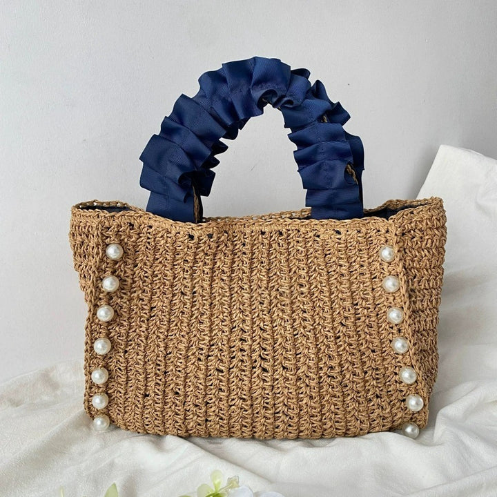 Trendy basket bag with volumetric carrying capacity Bowlift