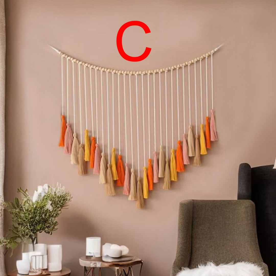 Decorative Macrame Wall Hanging with Tassels Bowlift