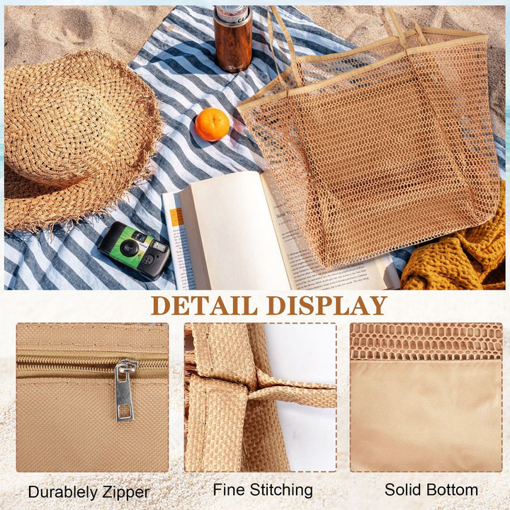 Spacious mesh beach bag Bowlift