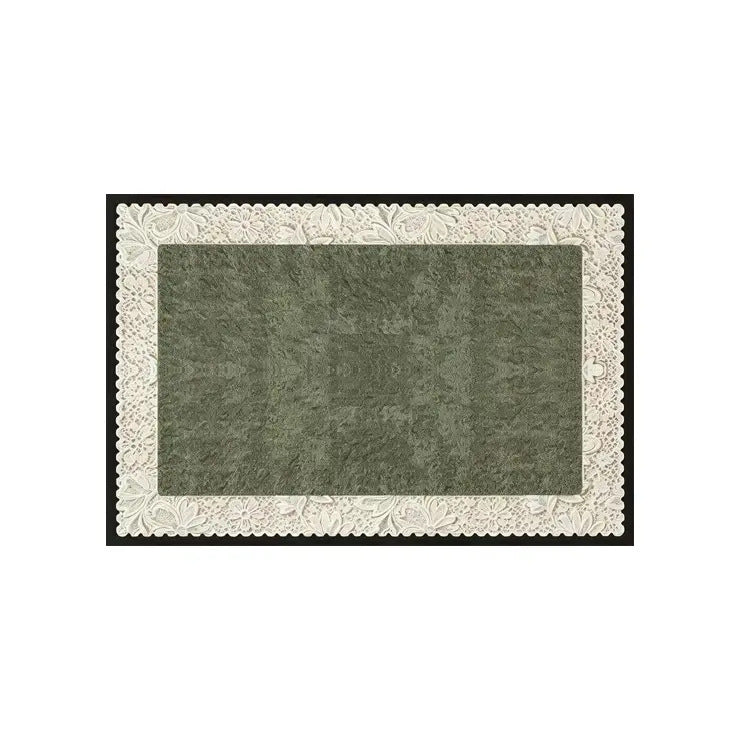 Decorative Lace Edged Entrance Mat