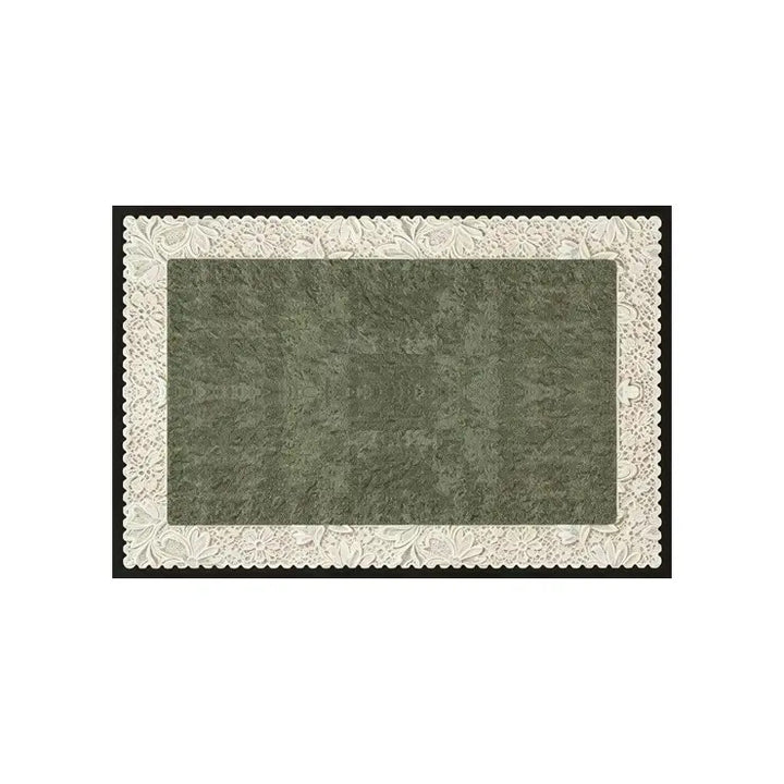 Decorative Lace Edged Entrance Mat