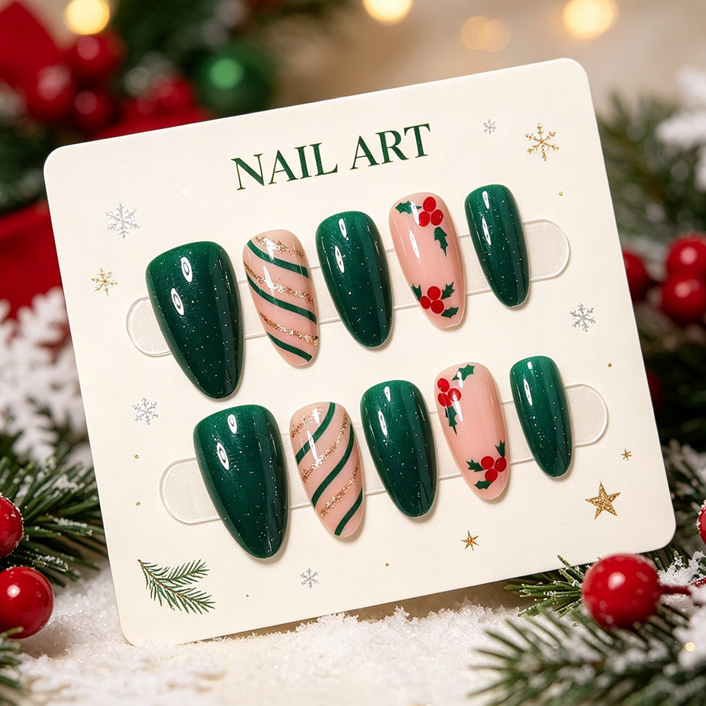 Festive Holiday Nail Art Wraps Bowlift