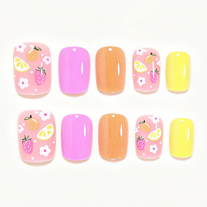 Fruit-Inspired Press-On Nail Art Set Bowlift