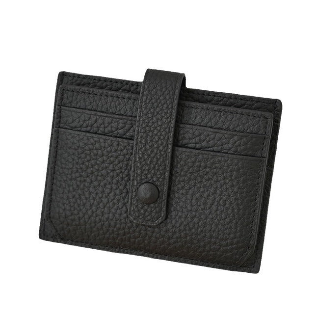 Premium Leather Snap Closure Cardholder Bowlift