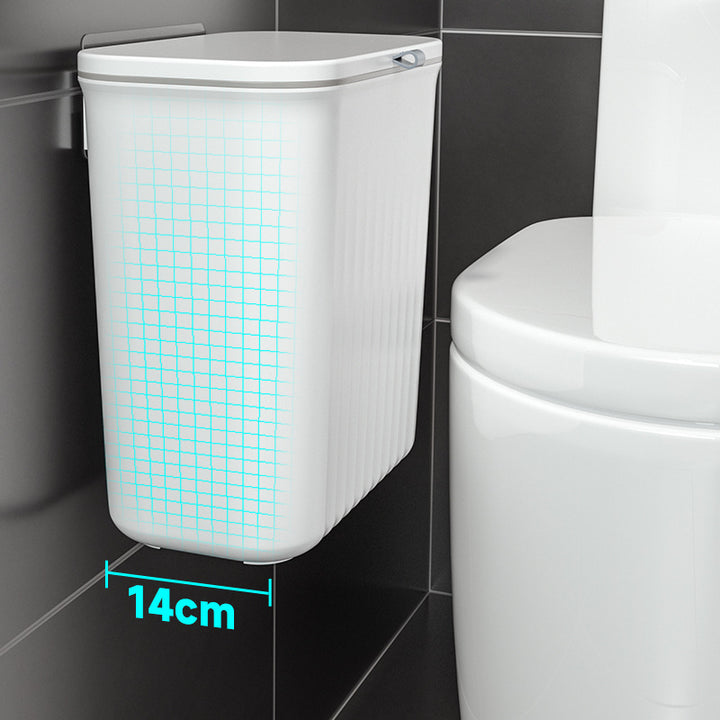Compact Bathroom Trash Can Bowlift