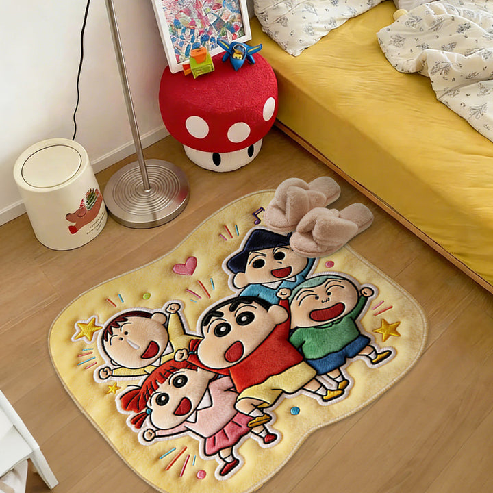 Fun Cartoon-Themed Plush Area Rug