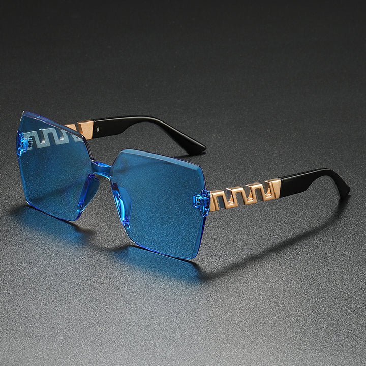 Stylish Geometric Shield Sunglasses Bowlift