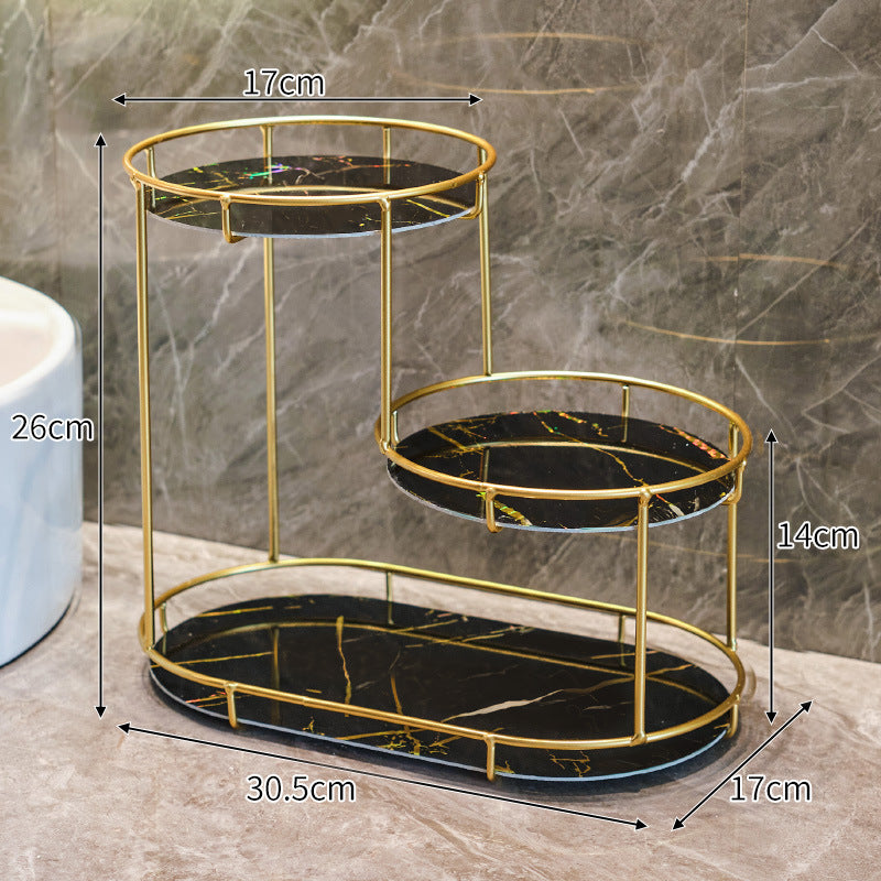 Elegant 2-tier storage basket made of marble Bowlift