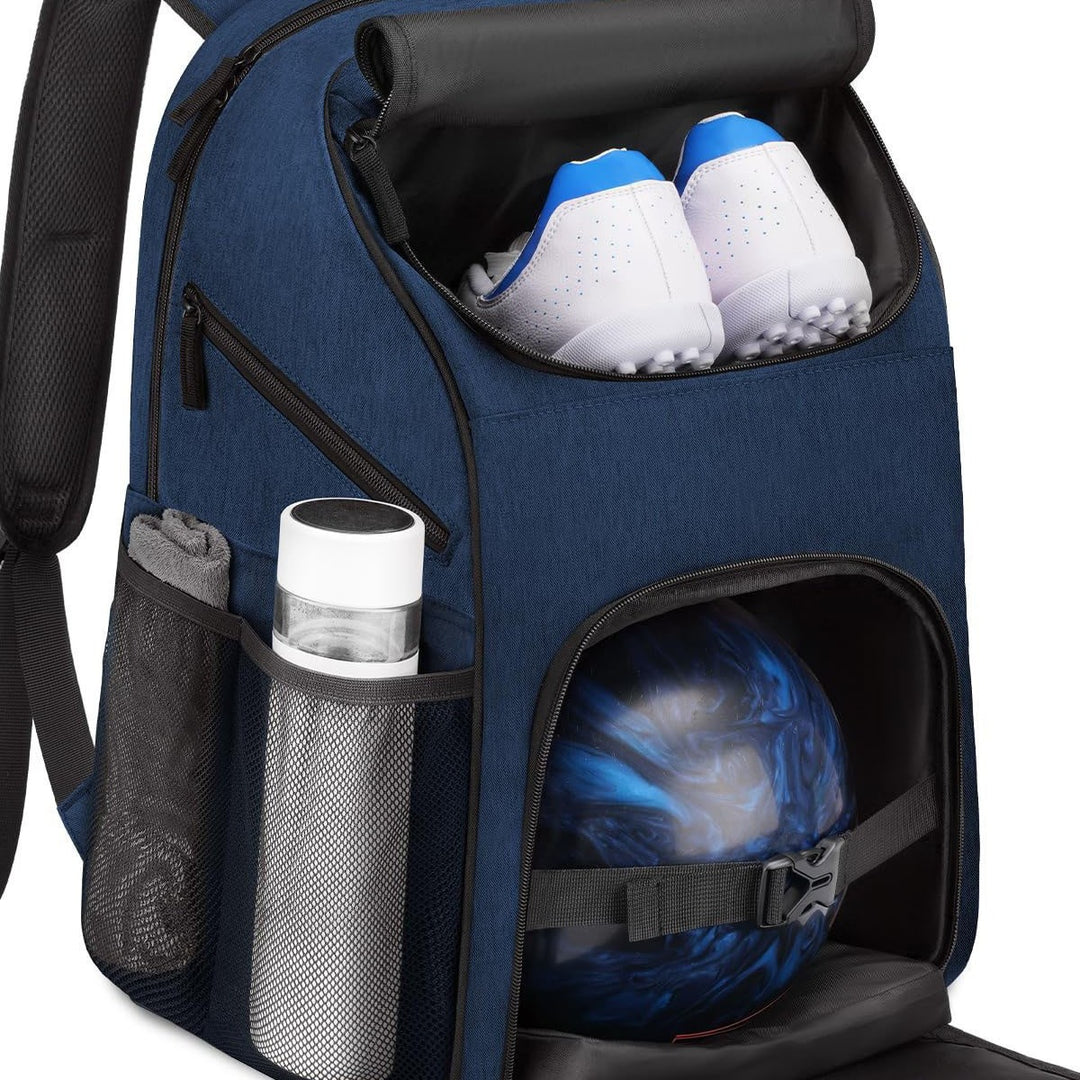 Unisex Sporty Backpack with special compartments for shoes and bowling ball Bowlift