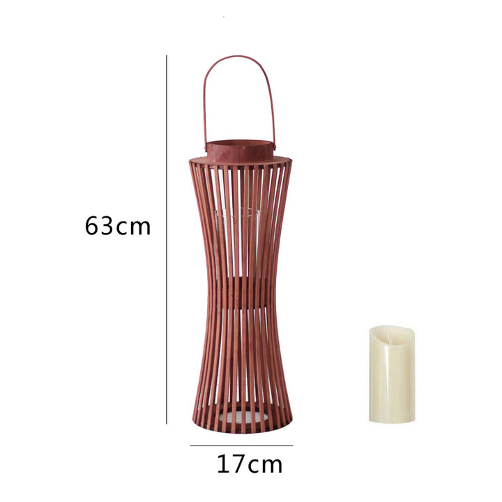Elegant lantern made of woven wood Bowlift