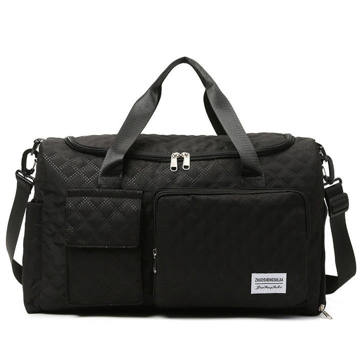 Quilted Multi-Compartment Sports Travel Duffel Bag Bowlift