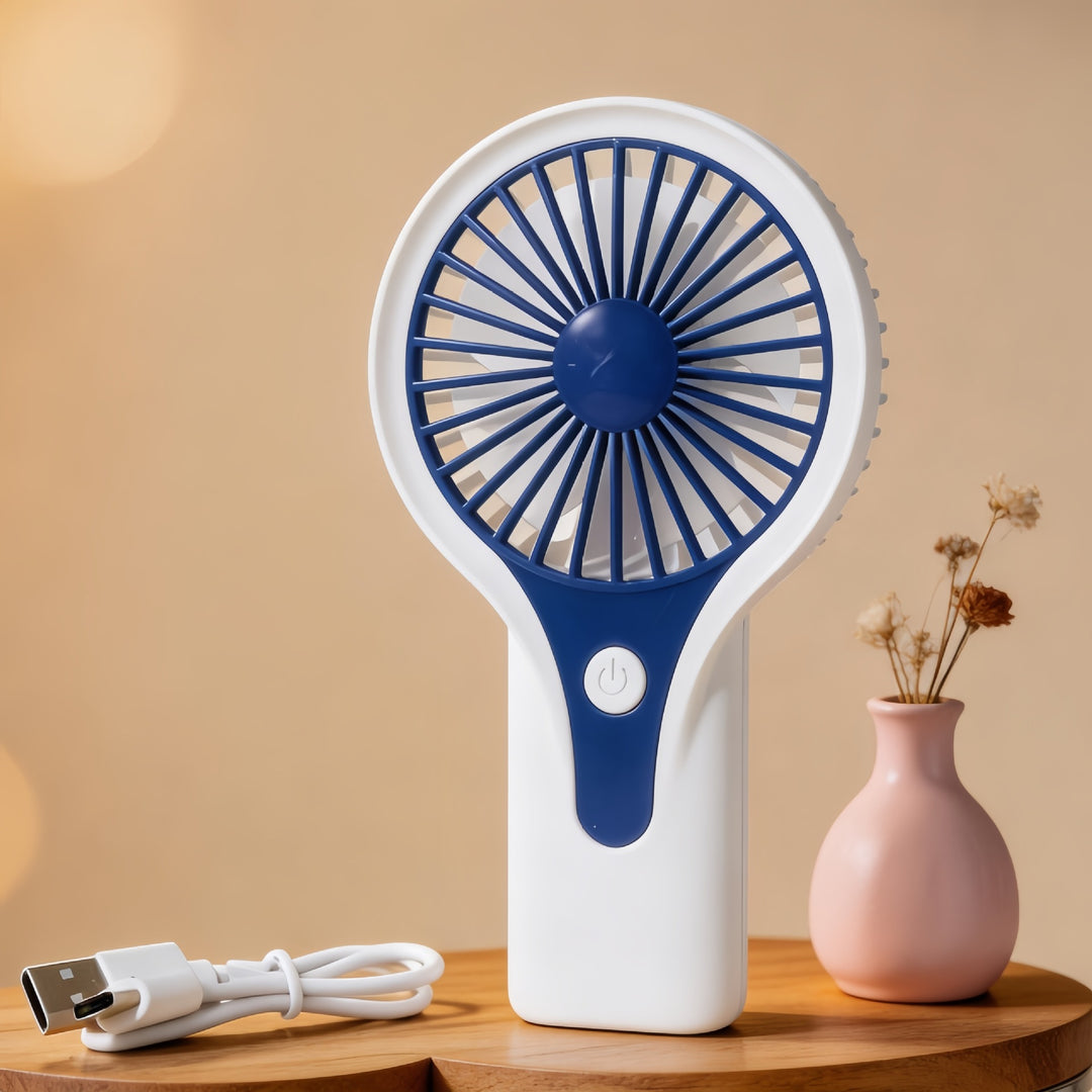 Women's Portable USB Hand Fan with Ergonomic Handle Bowlift