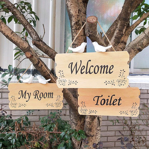 Decorative Wooden Door Shield