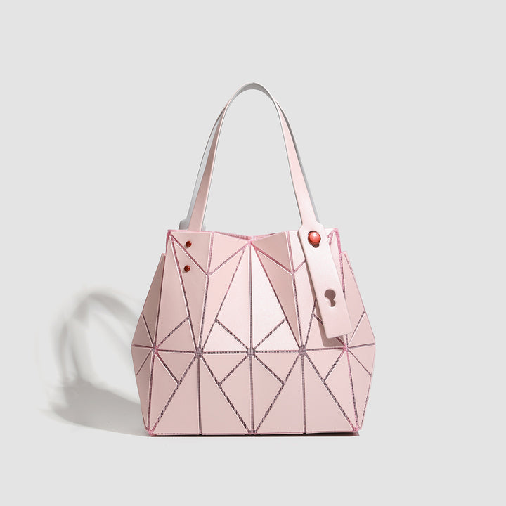 Geometric Patterned Handheld Tote Bag