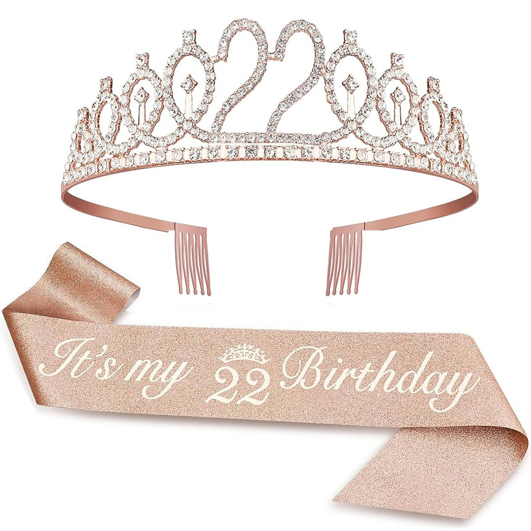 Ladies Crystal Princess Crown with 30 & Fabulous lettering Bowlift
