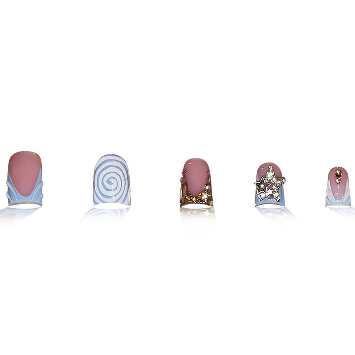 Decorative Press-On Nail Art Set Bowlift