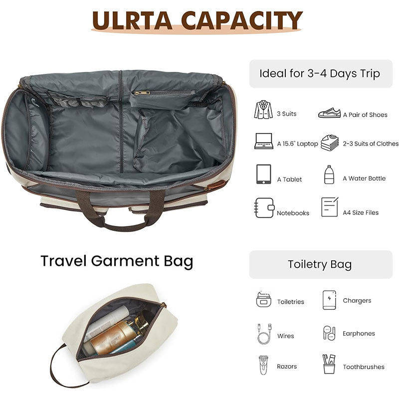 Premium Canvas Travel Duffle Bag Bowlift