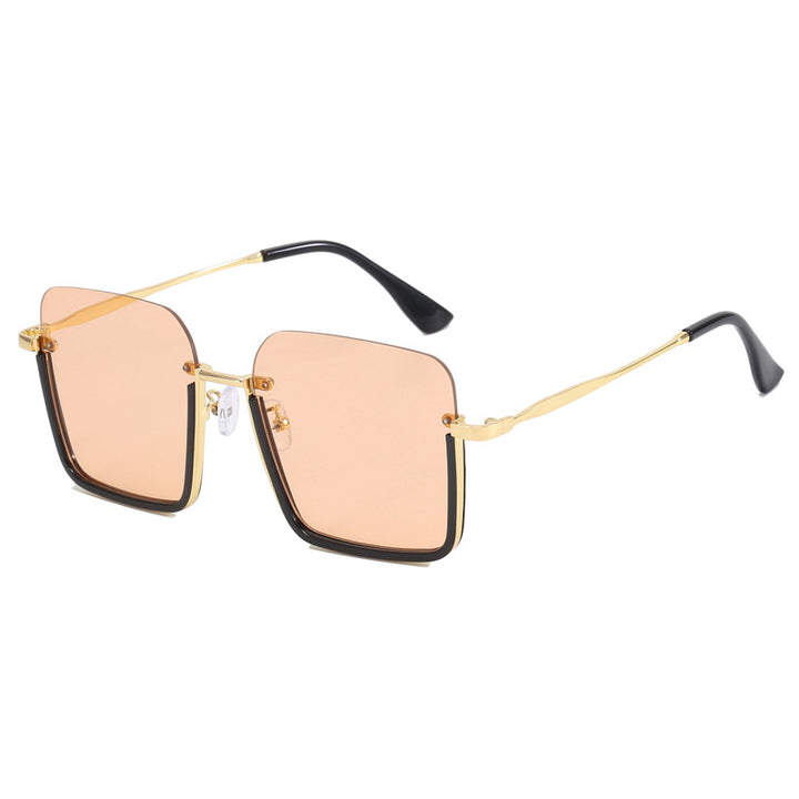Women oversized sunglasses with elegant geometric frame Bowlift
