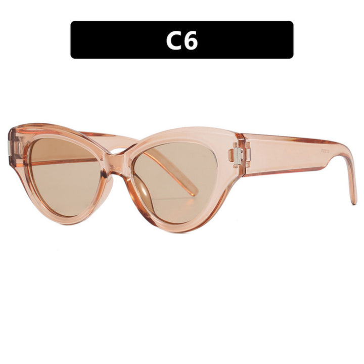 Ladies stylish Cat-Eye sunglasses with transparent frame Bowlift