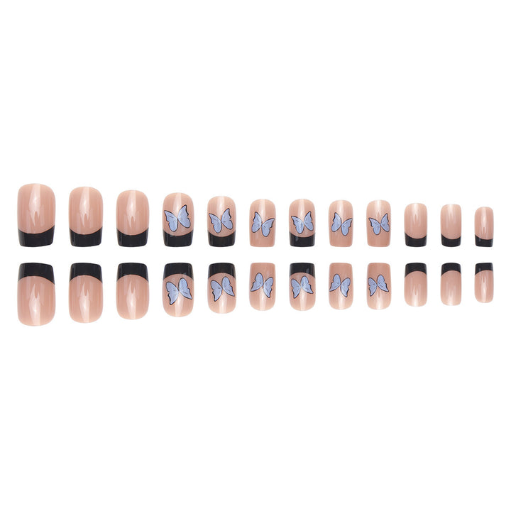 Decorative Press-On Nail Art with Bow Design Bowlift
