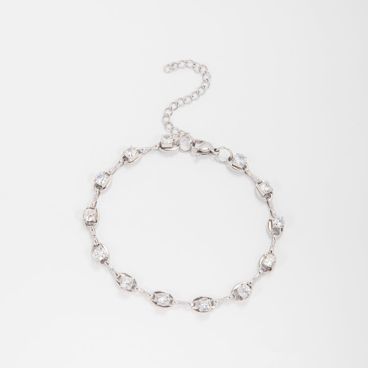 Elegant Gemstone Accent Link Bracelet Bowlift