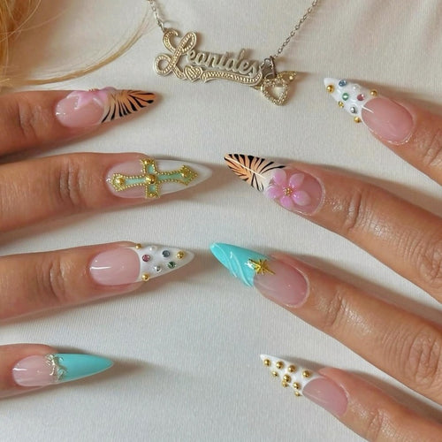 Themed Press-On Nail Art Set Bowlift