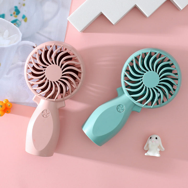 Unisex Portable Hand Fan with Ergonomic Handle and LED Function Bowlift