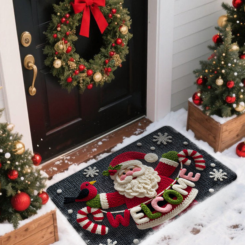 Christmas-Themed Door Mat Bowlift