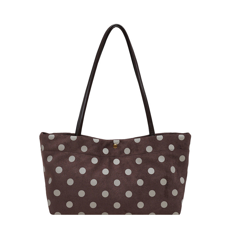 Suede Shoulder Tote Bag Bowlift
