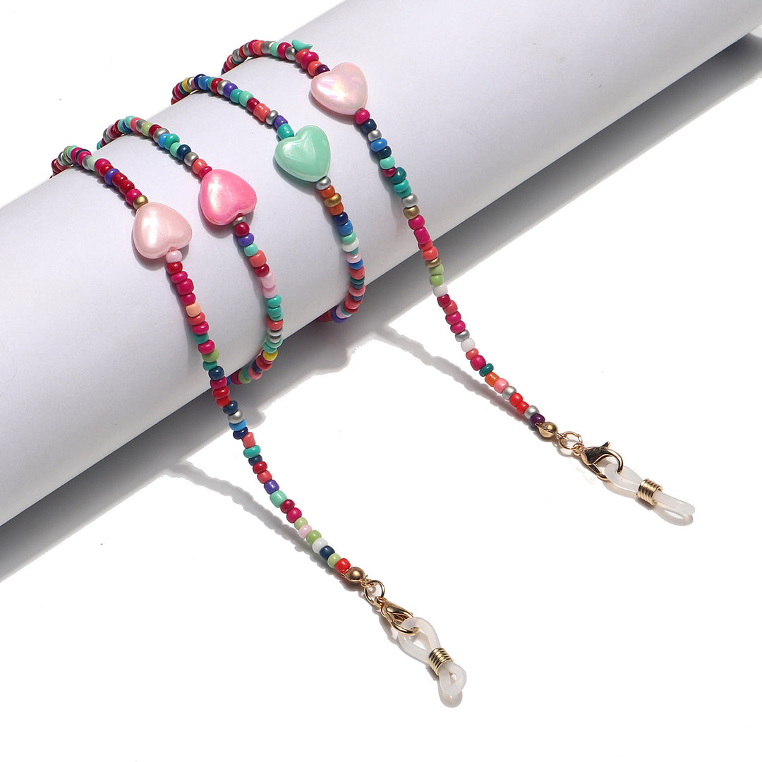 Colorful Floral Beaded Eyewear Holder Bowlift