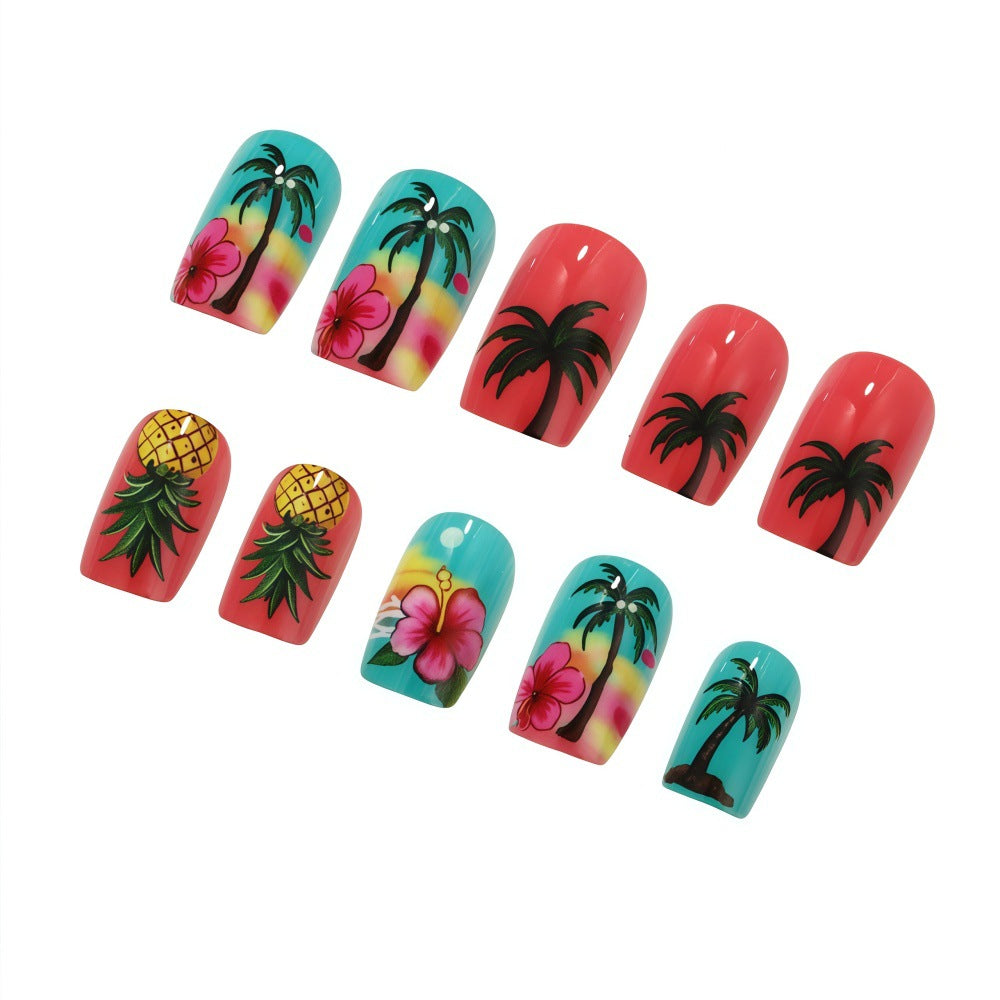 Tropical Style Artificial Nails Bowlift