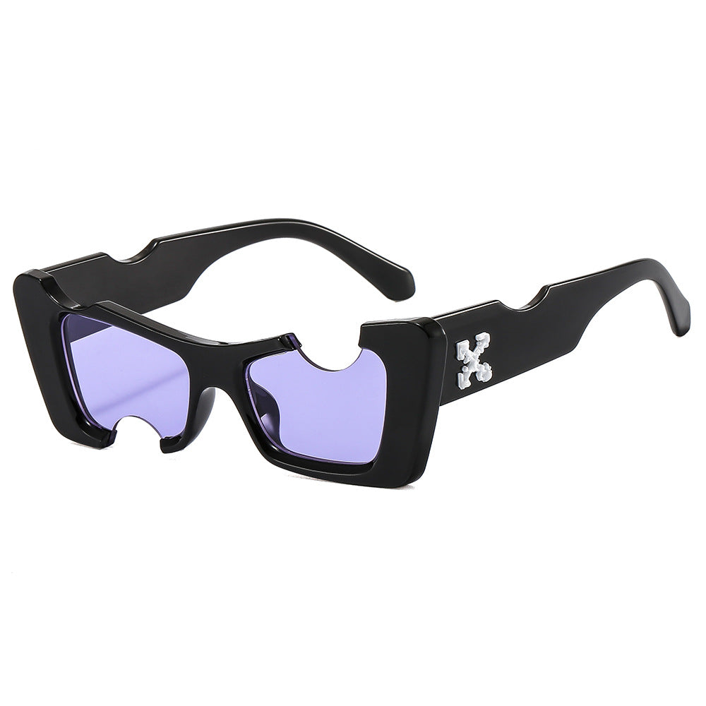 Women futuristic designer sunglasses Bowlift