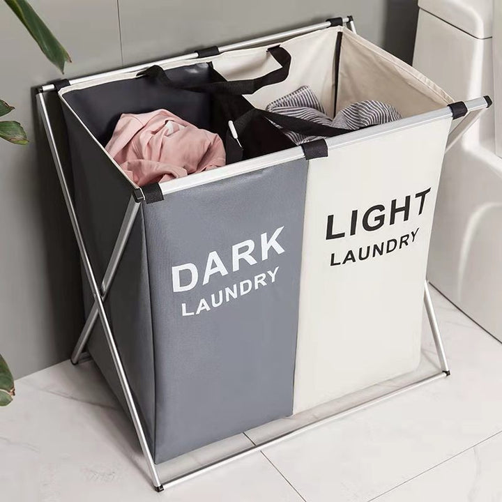 Laundry separation system with three compartments Bowlift