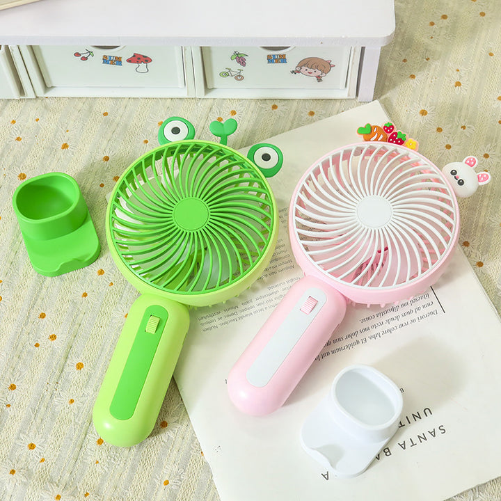 Women Portable Handheld Fan with Playful Animal Design Bowlift
