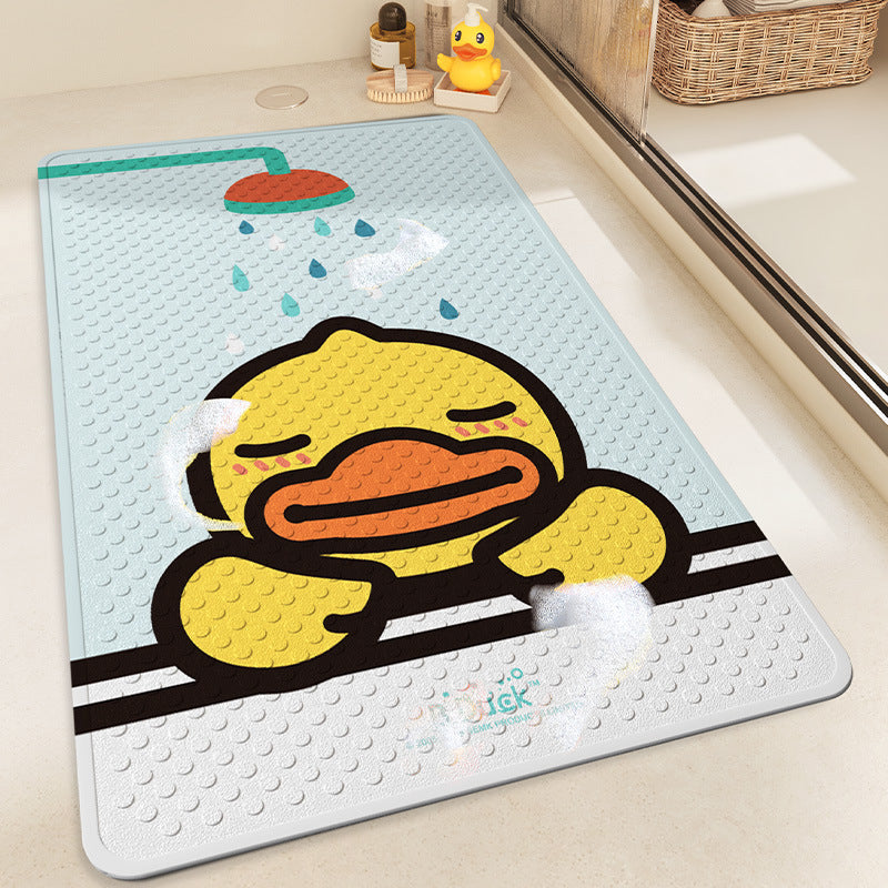 Playful Cartoon Shower Mat Bowlift