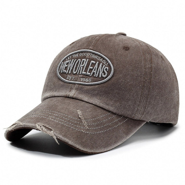 Women's Distressed Cotton Baseball Cap Bowlift 1784083760