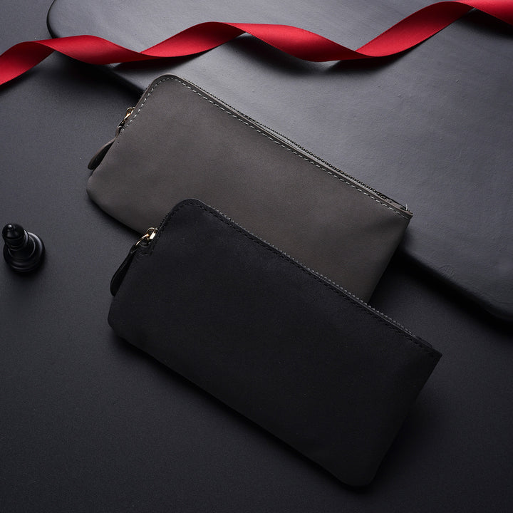 Premium Leather Zippered Wallet Organizer Bowlift