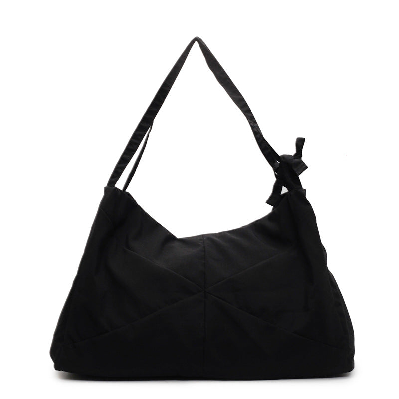 Textured Fabric Shoulder Hobo Bag Bowlift